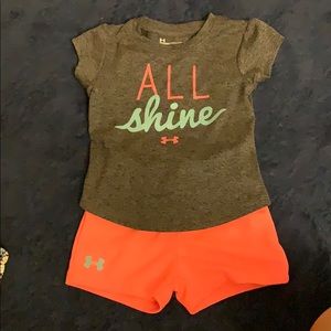 Baby girl under armour set 18 months